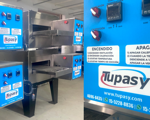 TUPASY: Hornos turbo continuos para gastronomía, pizzas y empanadas