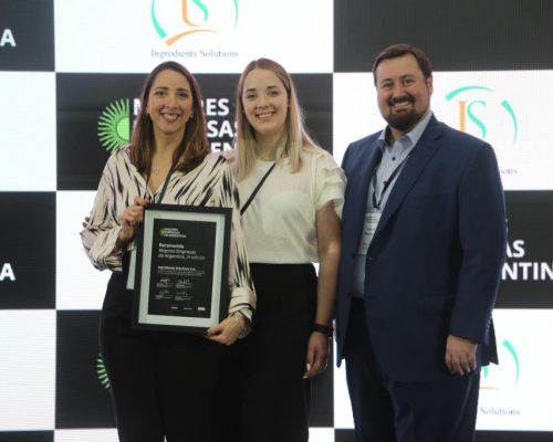 Ingredients Solutions ha sido reconocida como una de las mejores empresas de Argentina