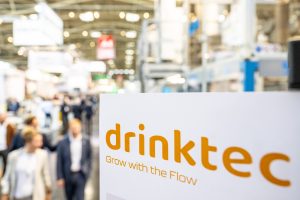 Grow with the flow, Messe München International, München, Weltleitmesse für die Getränke- und Liquid-Food-Industrie, drinktec 2022